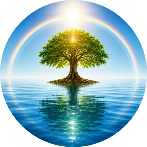 Universal Flow Healing — tree of life logo