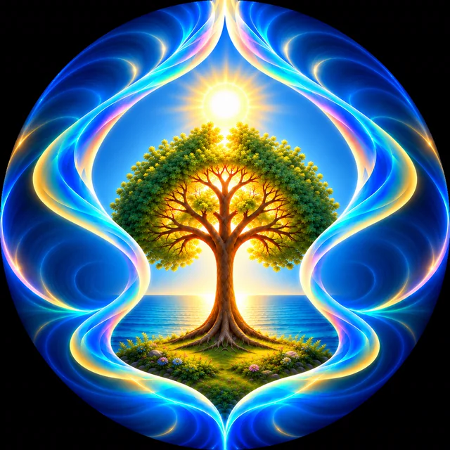 Universal Flow Healing — tree of life logo
